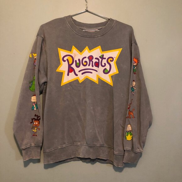Gray RUGRATS Nickelodeon Sweatshirt size Medium - Picture 1 of 8